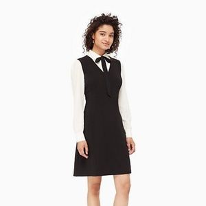 Kate Spade bow tie crepe a-line dress size 6